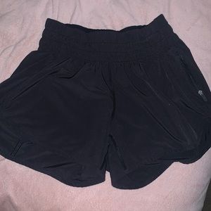 Hotty Hot Lululemon Black Tracker shorts Size 6